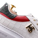 Harris Firenze 1913 Printed Leather Sneakers White