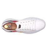 Harris Firenze 1913 Printed Leather Sneakers White