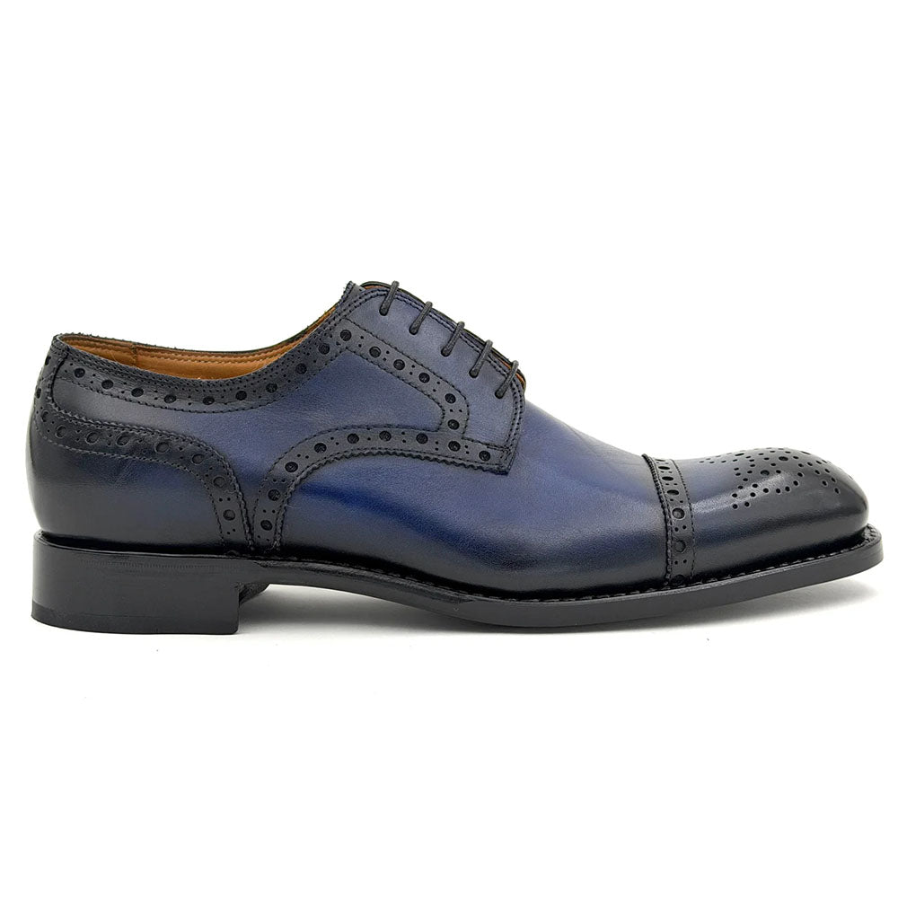 Ugo Vasare Gaelic Cap Toe Oxfords Navy