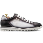 Harris Firenze 1913 Precious Leather Monogram Sneakers Black