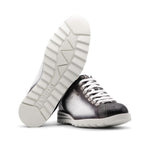 Harris Firenze 1913 Precious Leather Monogram Sneakers Black