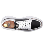 Harris Firenze 1913 Precious Python & Leather Sneakers Black