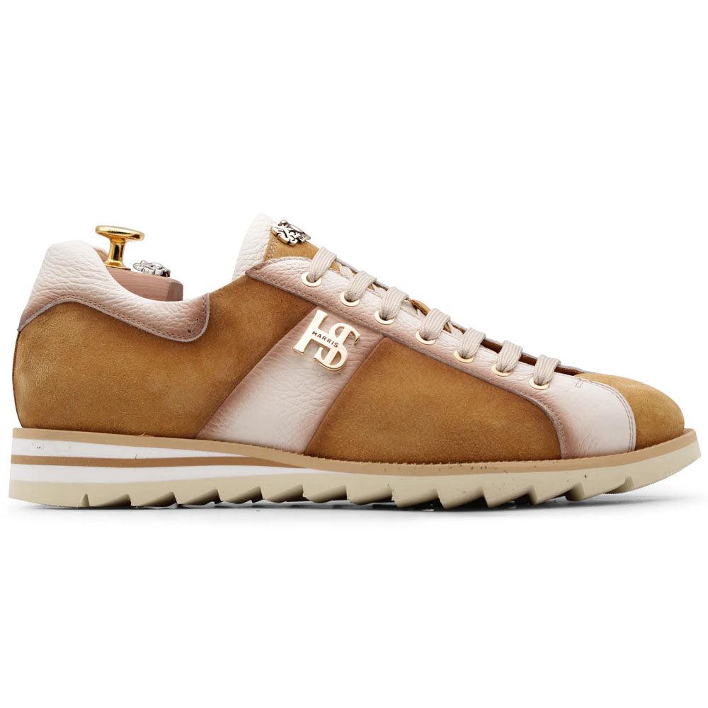 Harris Firenze 1913 Hand Shaded Suede Sneakers Brown