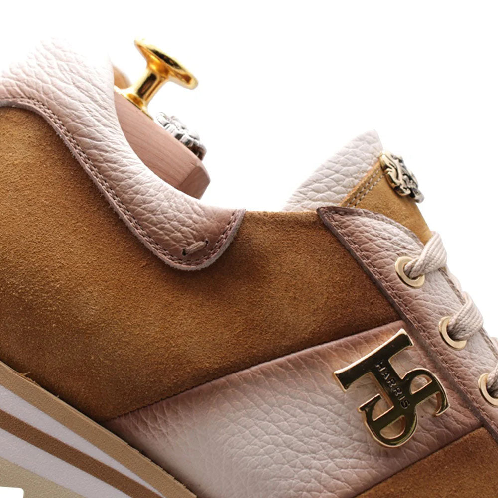 Harris Firenze 1913 Hand Shaded Suede Sneakers Brown