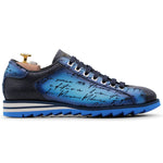 Harris Firenze 1913 Hand Painted Signature Sneakers Blue