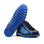 Harris Firenze 1913 Hand Painted Signature Sneakers Blue