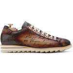 Harris Firenze 1913 Hand Painted Signature Sneakers Brown