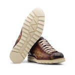 Harris Firenze 1913 Hand Painted Signature Sneakers Brown