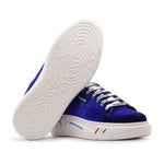 Harris Firenze 1913 Leather & Suede Sneakers Blue