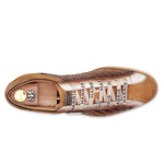 Harris Firenze 1913 Hand-Woven Shaded Leather Sneakers Brown