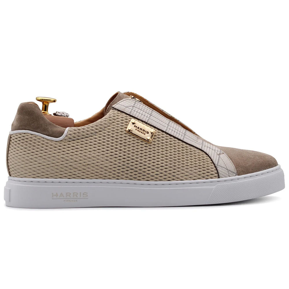 Harris Firenze 1913 Perforated Slip-On Suede Sneakers Brown
