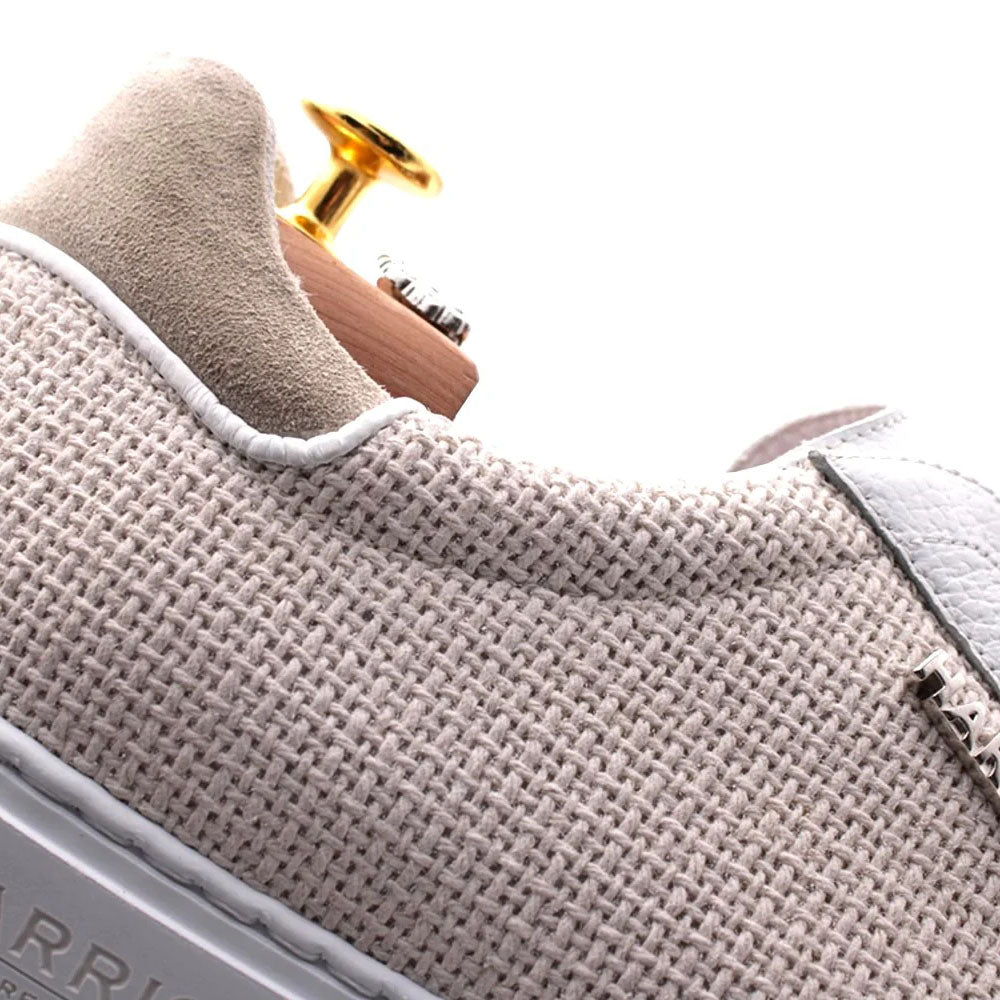 Harris Firenze 1913 Perforated Slip-On Suede Sneakers Beige