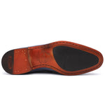 Harris Firenze 1913 Suede Penny Moccasin Blue