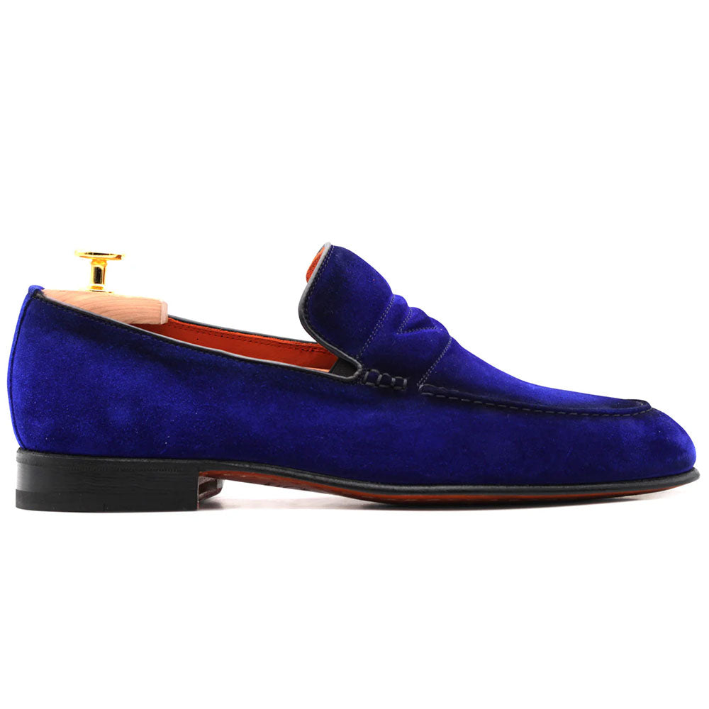 Harris Firenze 1913 Suede Moccasin Blue