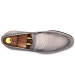 Harris Firenze 1913 Suede Penny Moccasin White