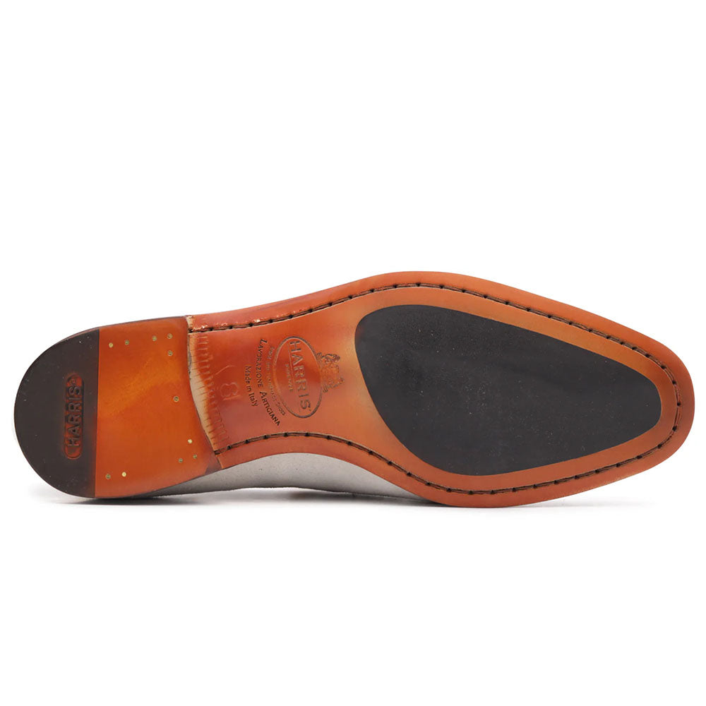 Harris Firenze 1913 Suede Penny Moccasin White