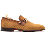 Harris Firenze 1913 Striped Suede Bit Moccasin Tobacco