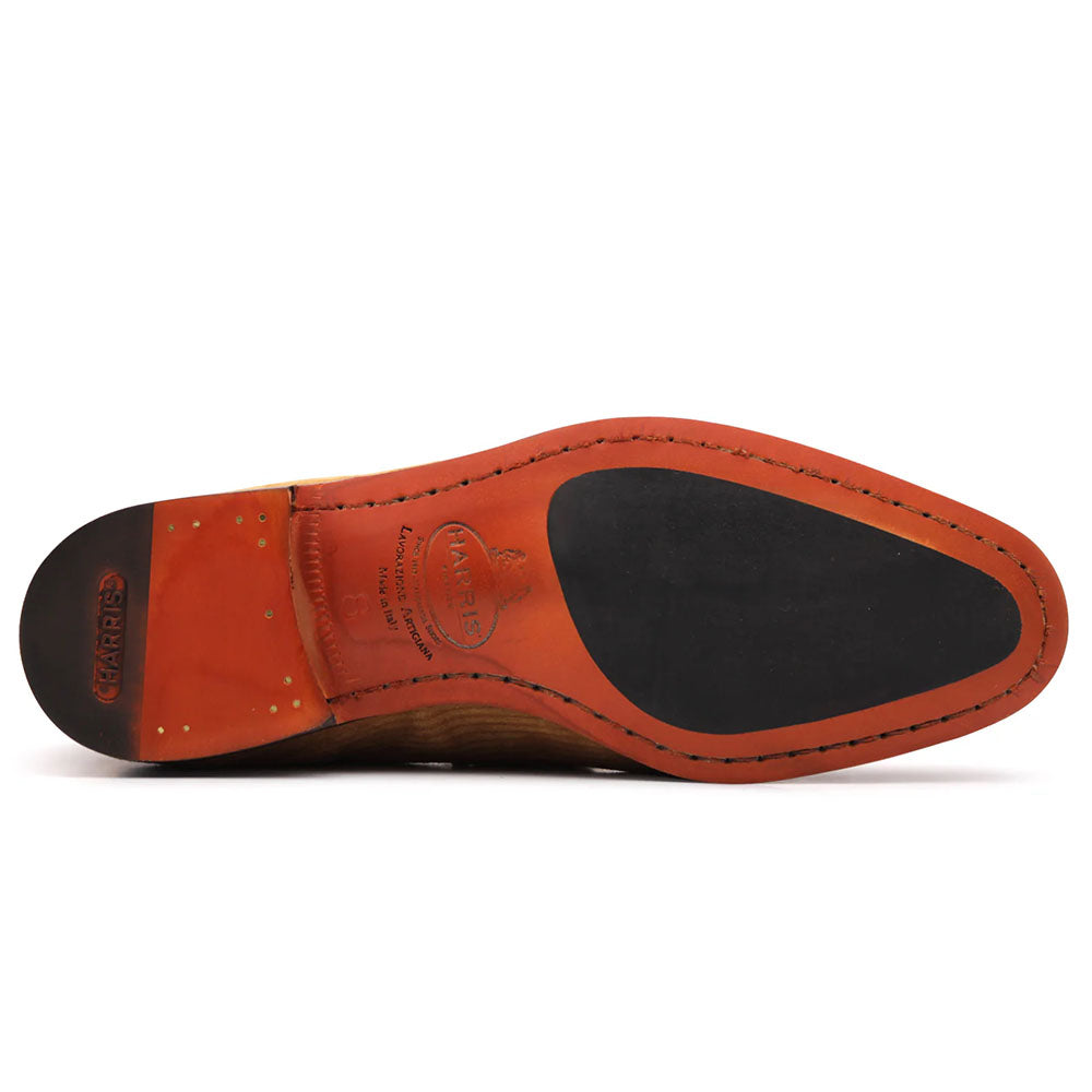 Harris Firenze 1913 Striped Suede Bit Moccasin Tobacco