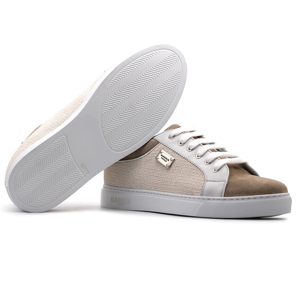 Harris Firenze 1913 Perforated Suede Sneakers Brown