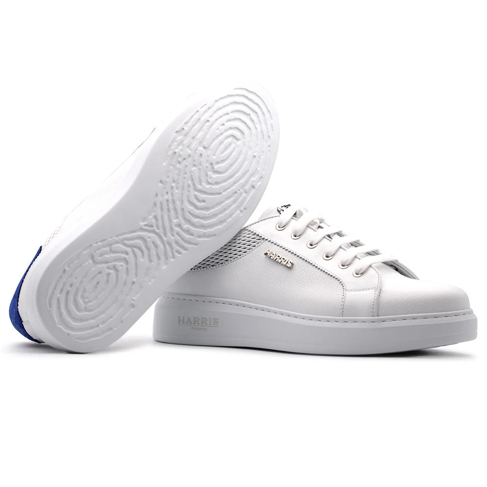 Harris Firenze 1913 Soft Leather Sneakers White / Blue