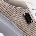 Harris Firenze 1913 Perforated Suede Sneakers Beige