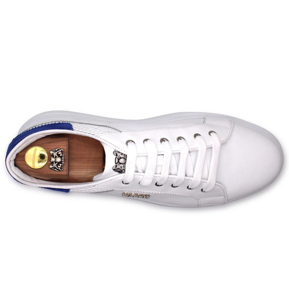 Harris Firenze 1913 Soft Leather Sneakers White / Blue