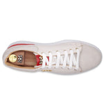 Harris Firenze 1913 Soft Leather Sneakers Beige /Red