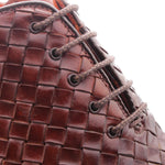 Harris Firenze 1913 Hand Woven Shaded Leather Oxford Brown