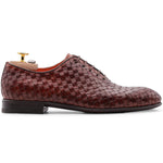 Harris Firenze 1913 Hand Woven Shaded Leather Oxford Brown