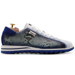 Harris Firenze 1913 Fine Leather Python Sneakers Celestial