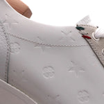 Harris Firenze 1913 Printed Leather Sneakers White