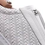 Harris Firenze 1913 Woven Leather Slip-On Sneakers White