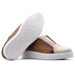 Harris Firenze 1913 Woven Leather Slip-On Sneakers Beige