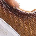 Harris Firenze 1913 Woven Leather Slip-On Sneakers Beige