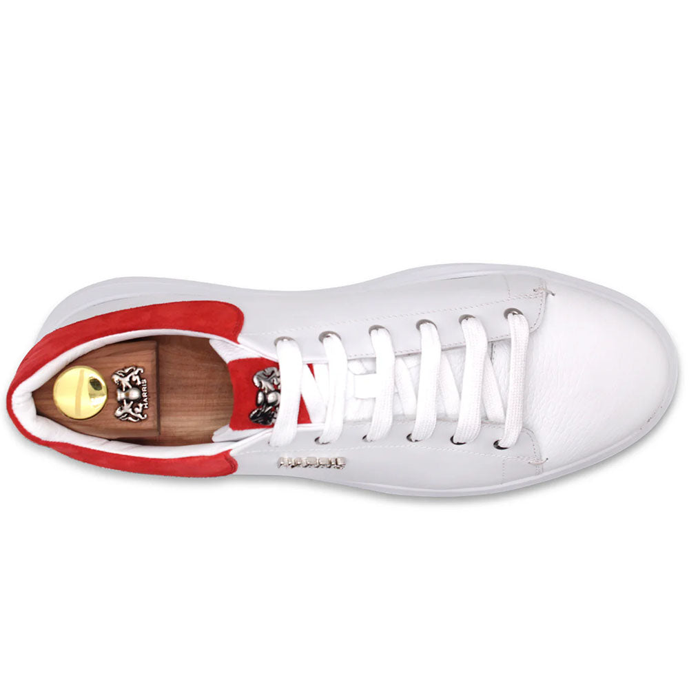 Harris Firenze 1913 Soft Leather Sneakers White /Red