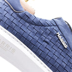 Harris Firenze 1913 Woven Suede Slip-On Sneakers Blue