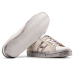 Harris Firenze 1913 Vintage Leather & Canvas Sneakers White
