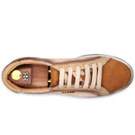 Harris Firenze 1913 Vintage Leather & Canvas Sneakers Gold