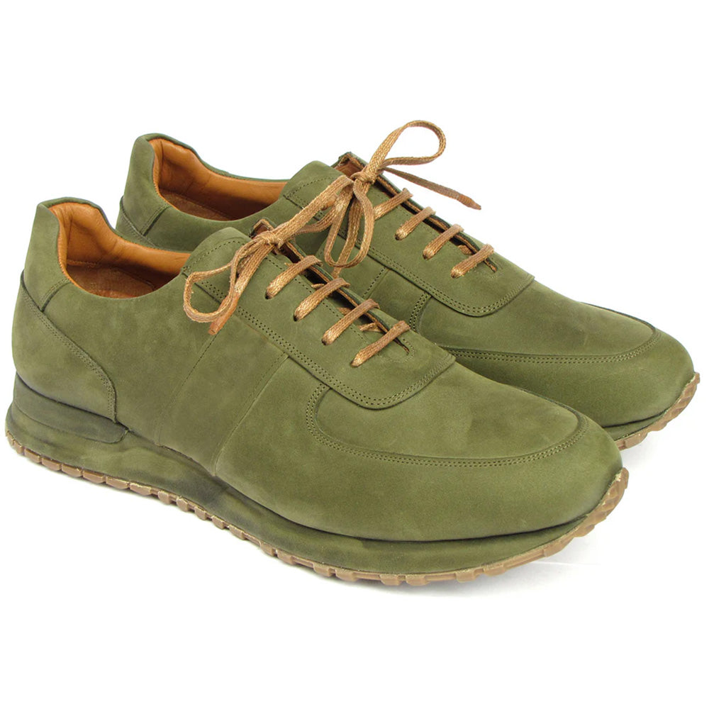 Paul Parkman Men's Nubuck Sneakers Green