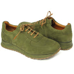 Paul Parkman Men's Nubuck Sneakers Green