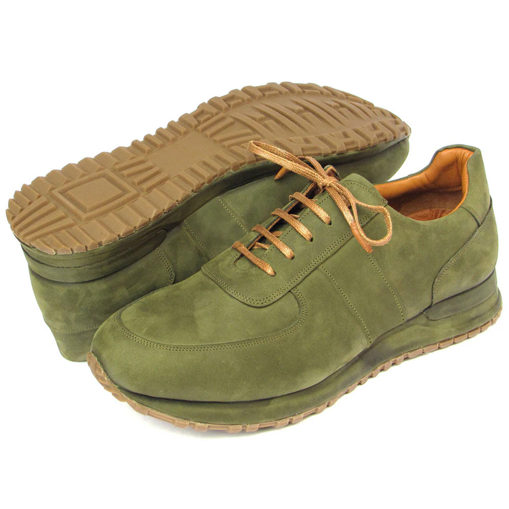 Paul Parkman Men's Nubuck Sneakers Green