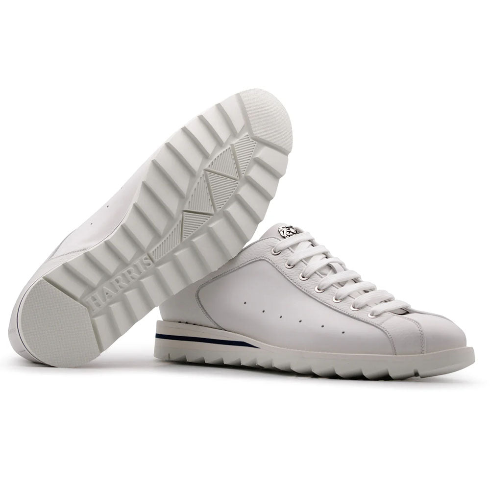 Harris Firenze 1913 Full Grain Leather Sneakers White