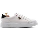 Harris Firenze 1913 Moose Embossed Leather Sneakers White