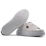 Harris Firenze 1913 Moose Embossed Leather Sneakers White