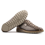 Harris Firenze 1913 Genuine Python & Monogram Sneakers Dove