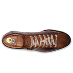 Harris Firenze 1913 Crocodile Embossed & Suede Sneakers Brown