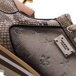 Harris Firenze 1913 Genuine Python & Monogram Sneakers Dove