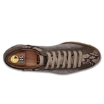 Harris Firenze 1913 Genuine Python & Monogram Sneakers Dove
