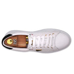 Harris Firenze 1913 Moose Embossed Leather Sneakers White