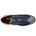 Harris Firenze 1913 Genuine Python & Suede Monogram Ankle Boot Blue